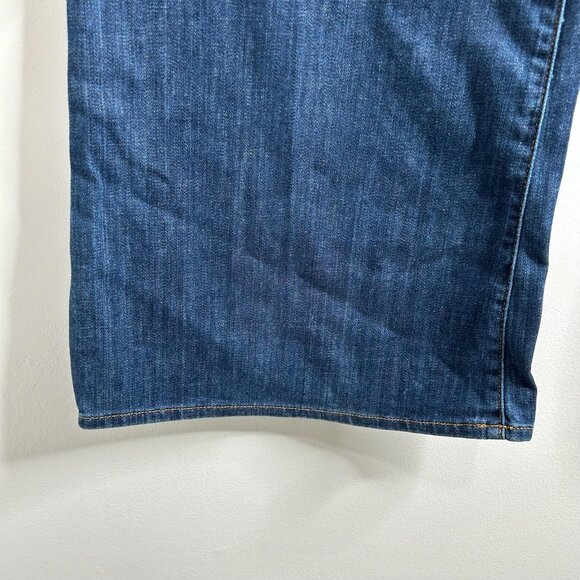 Hudson Jeans Womens Large Blue Wide Leg Trouser Jeans Flap Pockets Denim Flare - Picture 5 of 12